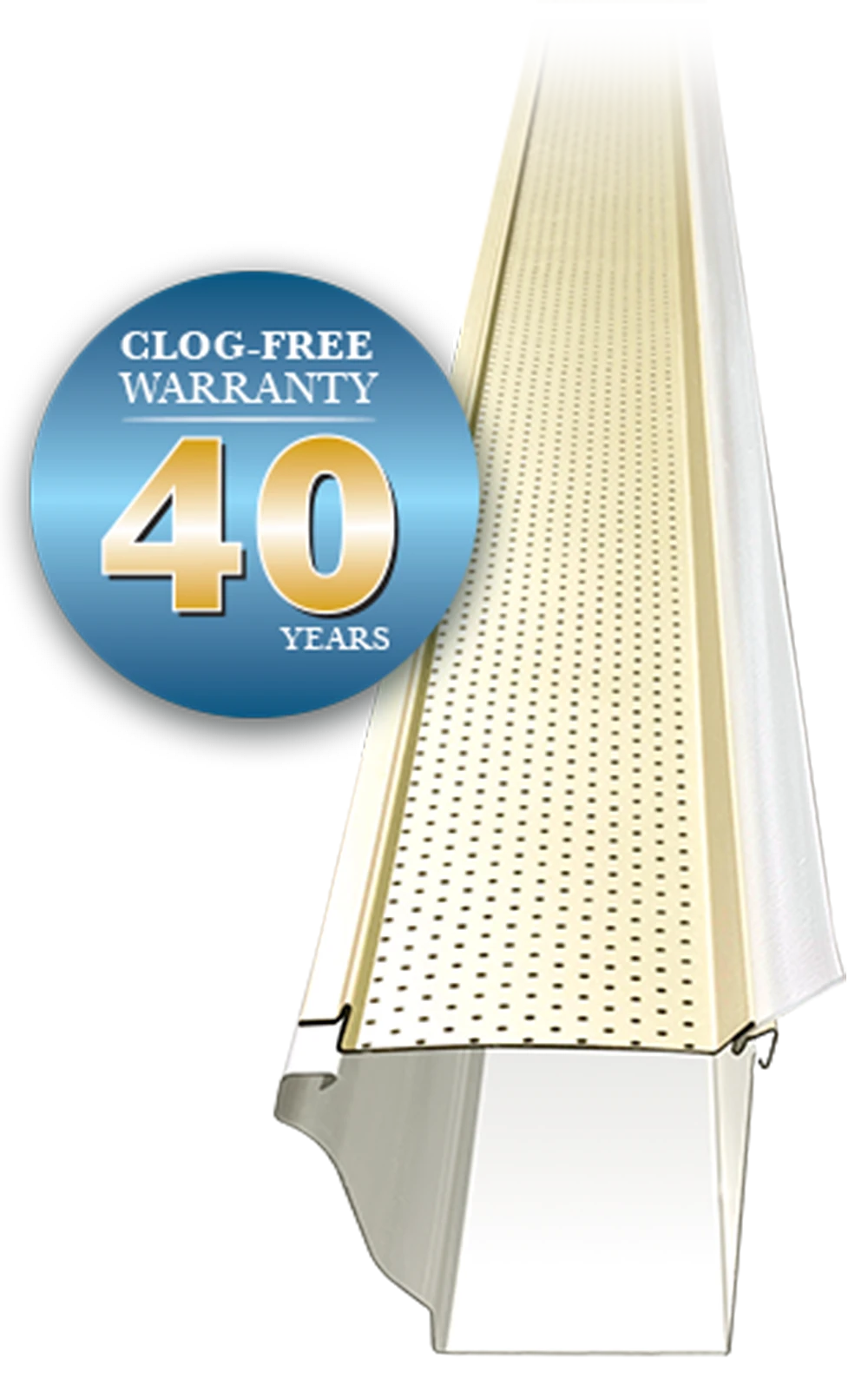 Gutter Clean System with 40-Year Warranty