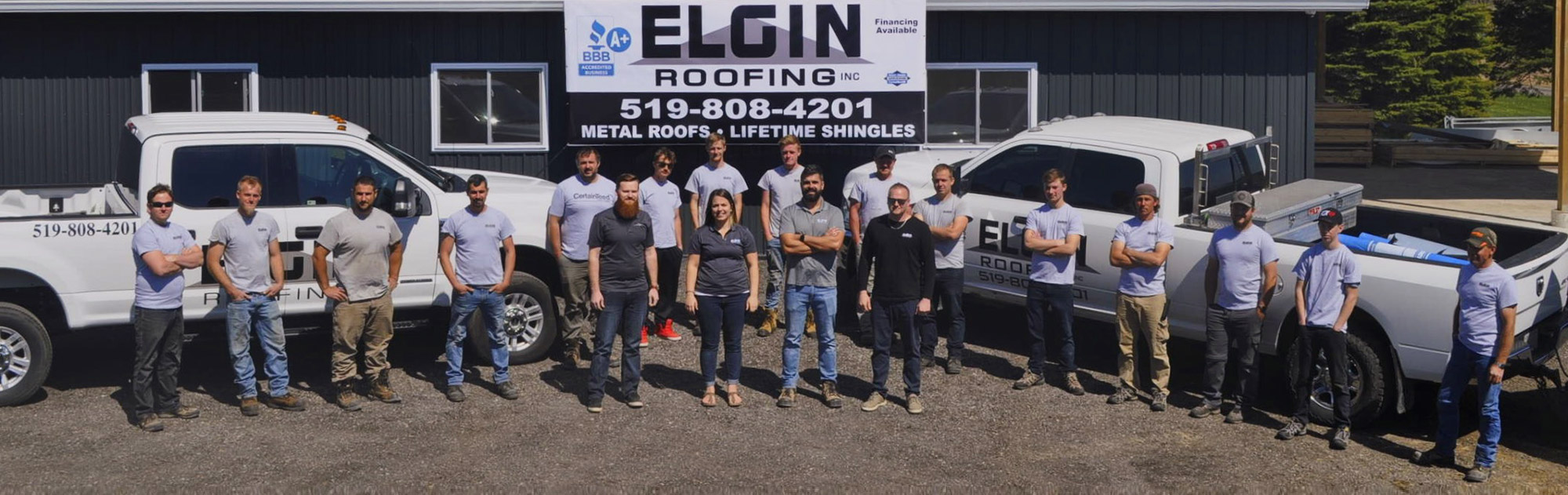 Elgin Roofing team