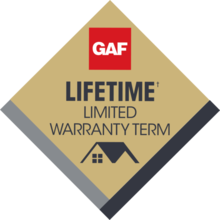 gaf lifetime guarantee logo